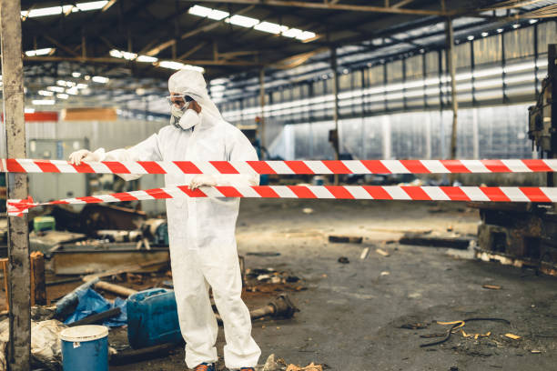 Professional Biohazard technician working in Farmingville, NY